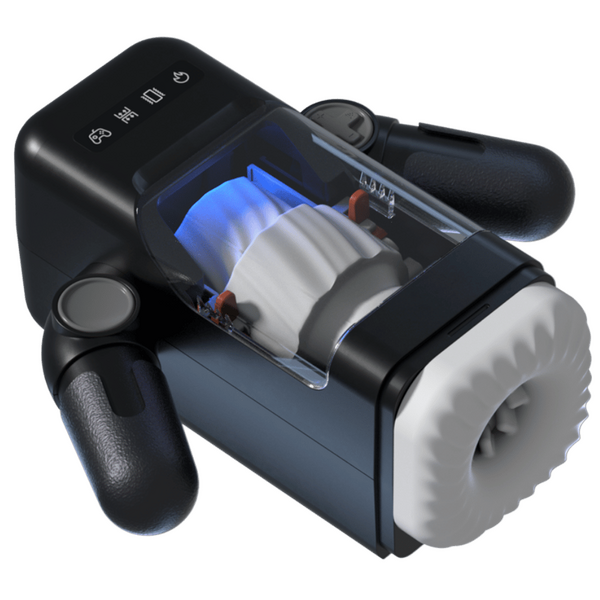 Game Cup - Thrusting Male Masturbator (Black)-JE-F016