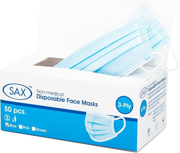 Disposable Face Mask (Blue) (50 X Pack)-970B