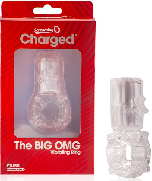 The Big Omg Vibrating Ring (Clear)-ABG-C
