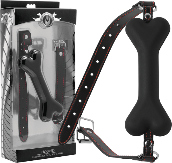 Hound Adjustable Dog Bone Gag-AE729