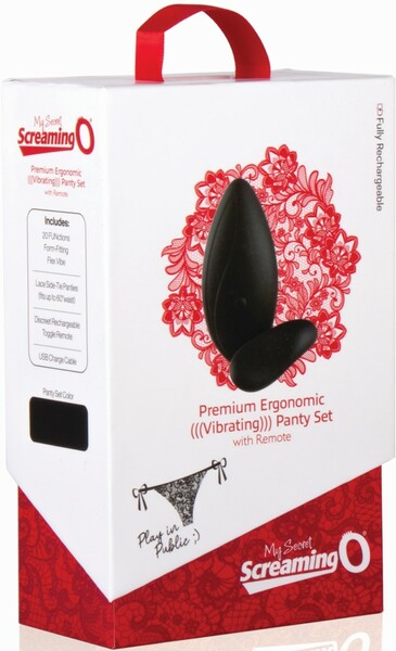 Premium Ergonomic Remote Panty Set (Black)-AEP-BL-101
