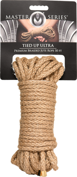 Tied Up Ultra Premium Braided Jute Rope 50 Ft-AH299-50