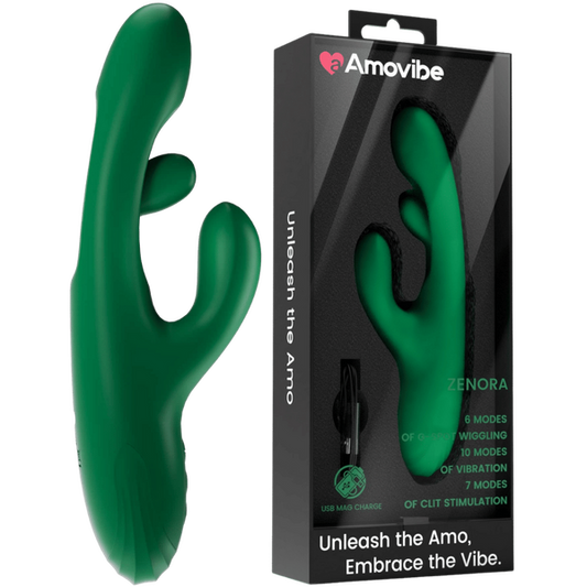 Zenora -G-Spot Wiggling Massager (Green)-AMO-V-006