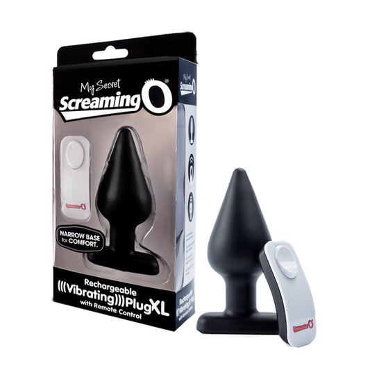 Vibrating Plug With Remote XL (Black)-APX-BL-110