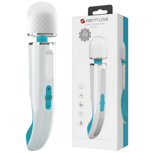 Charming Massager 11.4" (Blue/White)-BI-014808-3