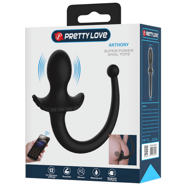 App Control Tail Plug - Anthony (Black)-BI-040195HP