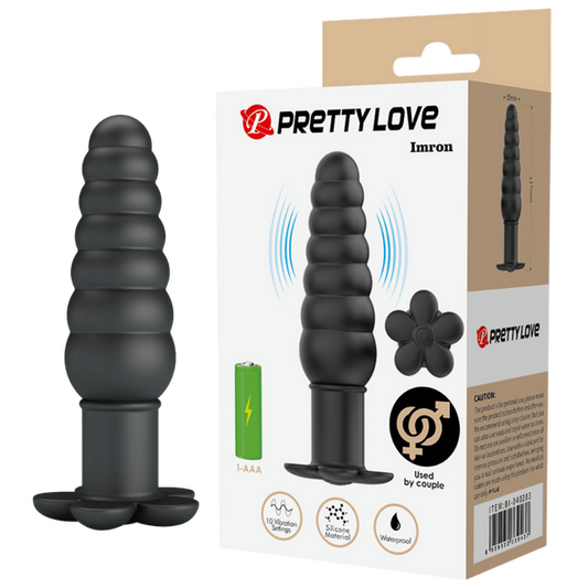 Silicone Butt Plug - Imron (Black)-BI-040203