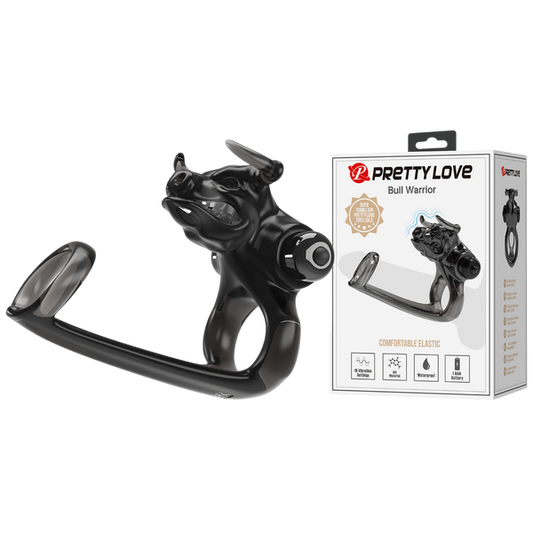 Bull Warrior Cockring (Black)-BI-210333