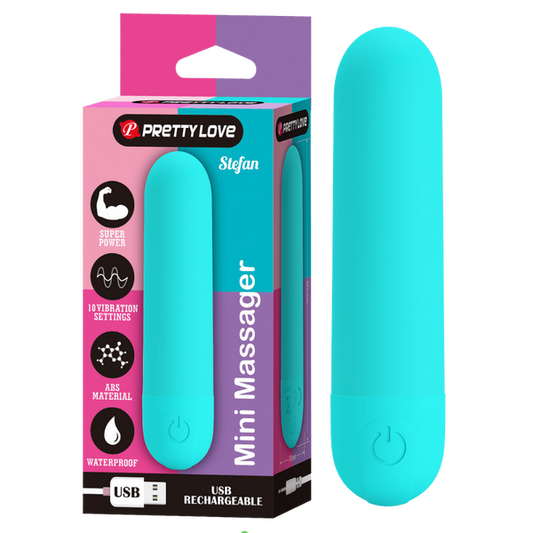 Stefan - Rechargeable Mini Massager (Blue)-BI-300085-1