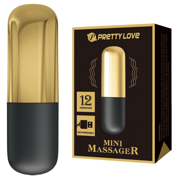 Rechargeable Mini Massager (Gold)-BL-014501J