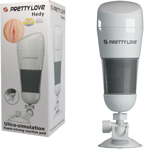 Hedy Ultra Stimulation Masturbator (white)-BM-00900T49N