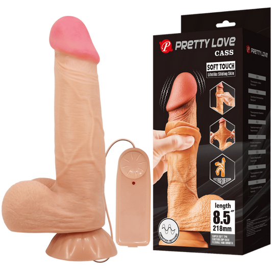 Sliding Skin Series Vibrating 8.5" (Flesh)-BW-008105ZRG