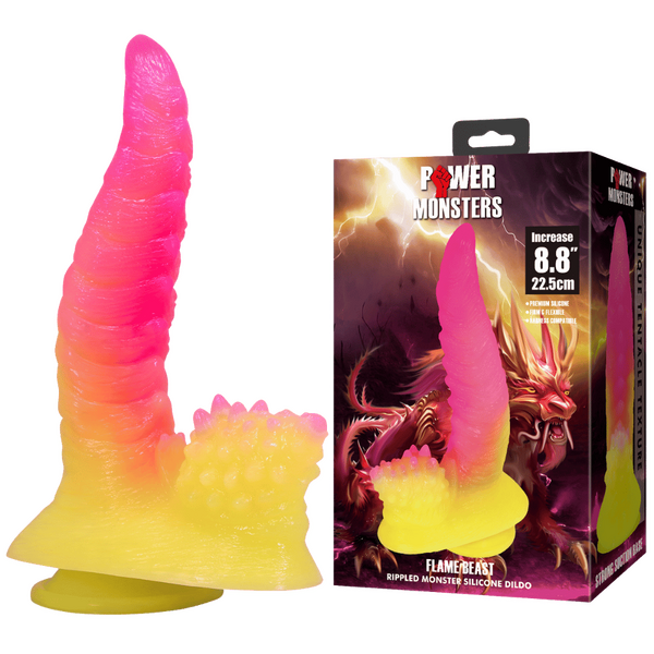 Flame Beast 8.8" (Pink/Yellow)-BW-008146