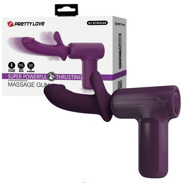 Super Power Thrusting Massage Gun (Purple)-BW-055028