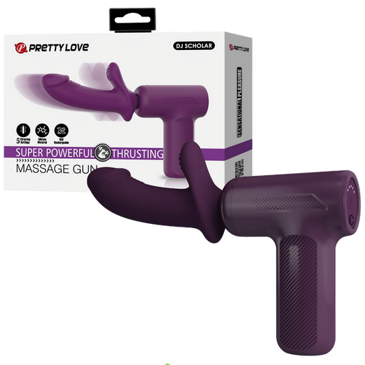 Super Power Thrusting Massage Gun (Purple)-BW-055028