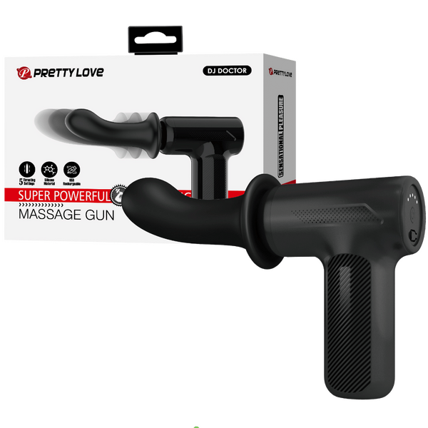 Super Power Thrusting Massage Gun (Black)-BW-055029