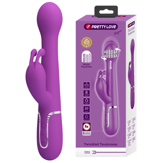 Dejon - 3in1 Multi-function Vibrator (Purple)-BW-500014-3