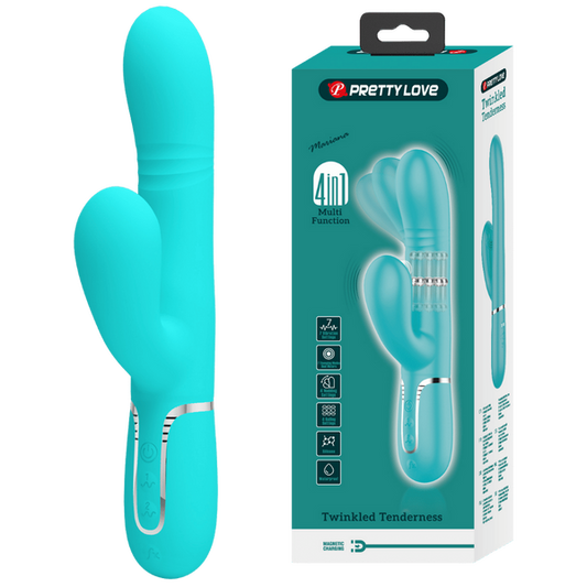 Mariana - 4in1 Multi-function Vibrator (Seafoam)-BW-500034-1