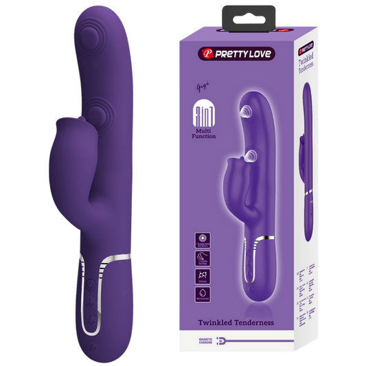 Gigi - 3in1 Multi-function Vibrator (Dark Purple)-BW-500035-2