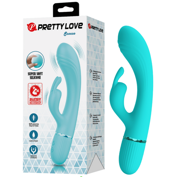 Super Soft Silicone Dual Motor Scocco (Blue)-BW-500060-1
