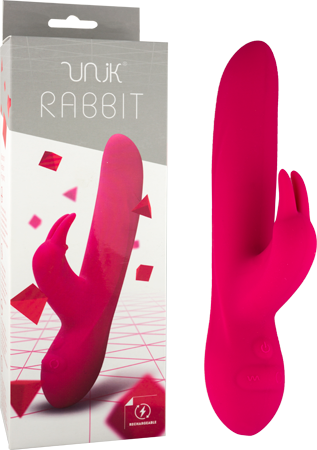Unik - Rabbit Rechargeable Vibe (Red)-C0061T6UPGBX