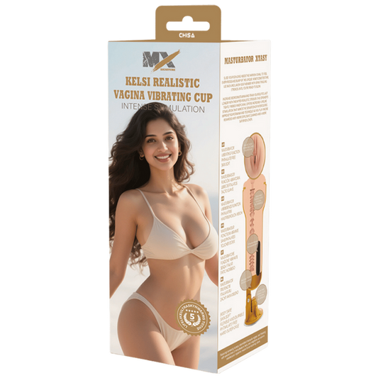 Kelsi Realistic Vagina Vibrating Cup-CN-628302327