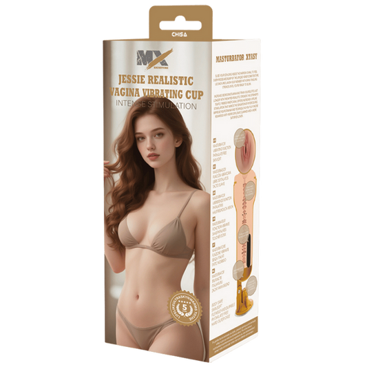 Jessie Realistic Vagina Vibrating Cup-CN-628302767