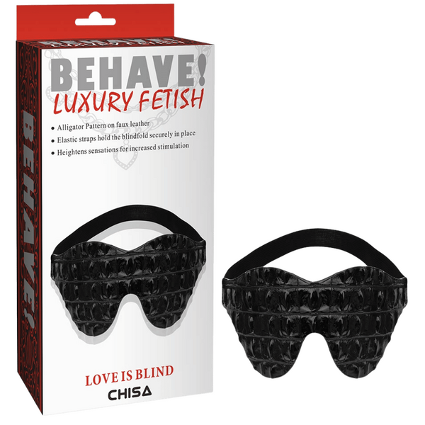 LOVE IS BLIND (Alligator Pattern) (Black)-CN-632105132