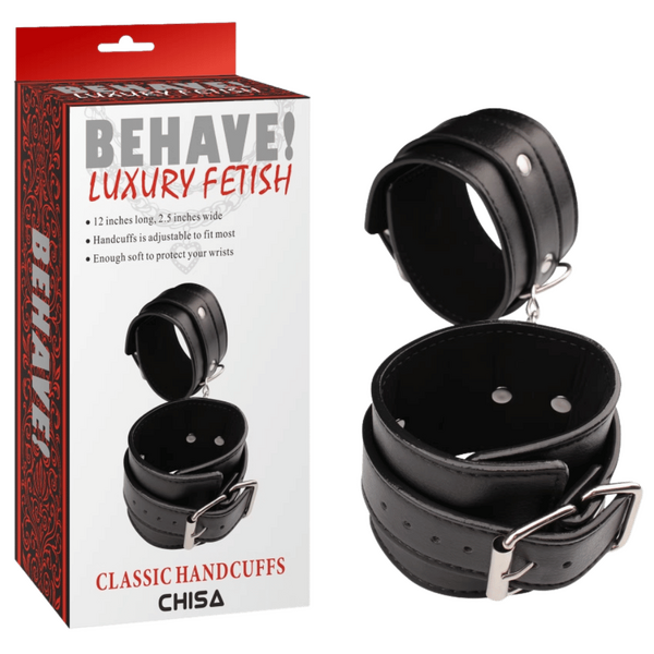 Classic Hand Cuffs (Black)-CN-632111242
