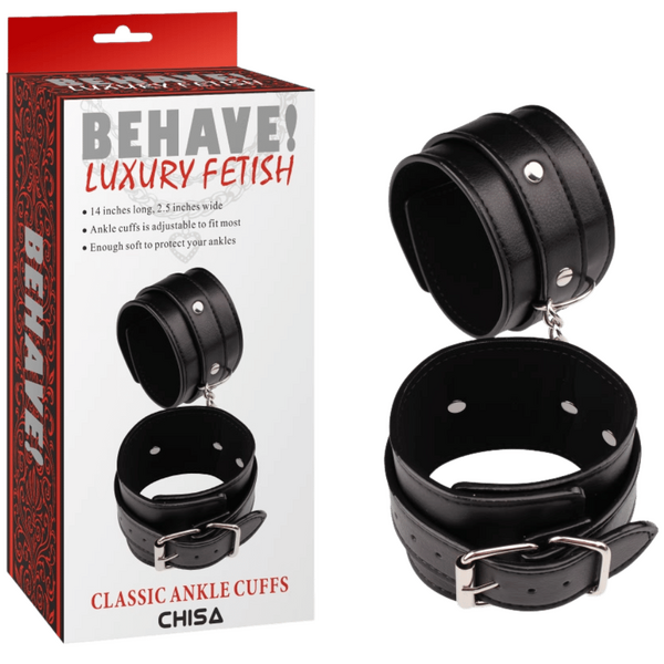 Classic Ankle Cuffs (Black)-CN-632111442