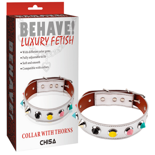Collar with Thorns (White)-CN-632113982
