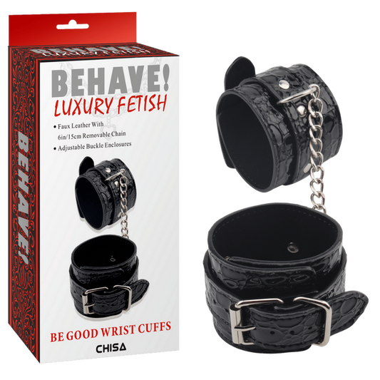 Be Good Wrist Cuffs (Black)-CN-632125452