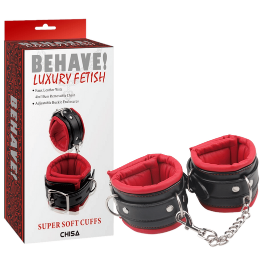 Super Soft Ankle Cuffs (Red/Black)-CN-632196375