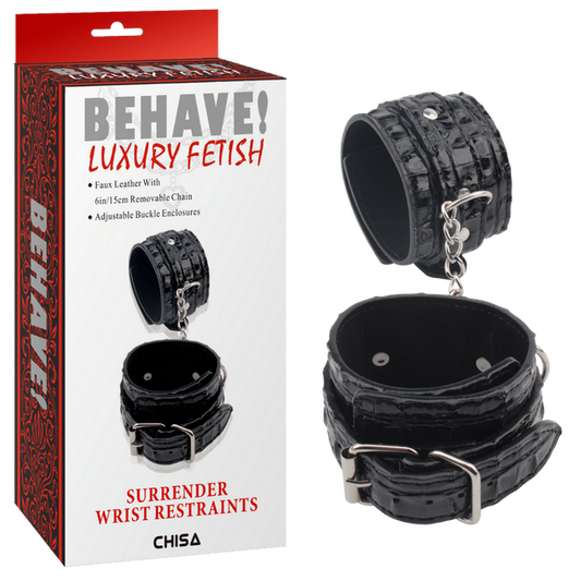 Surrender Wrist Restraints (Black)-CN-632198752