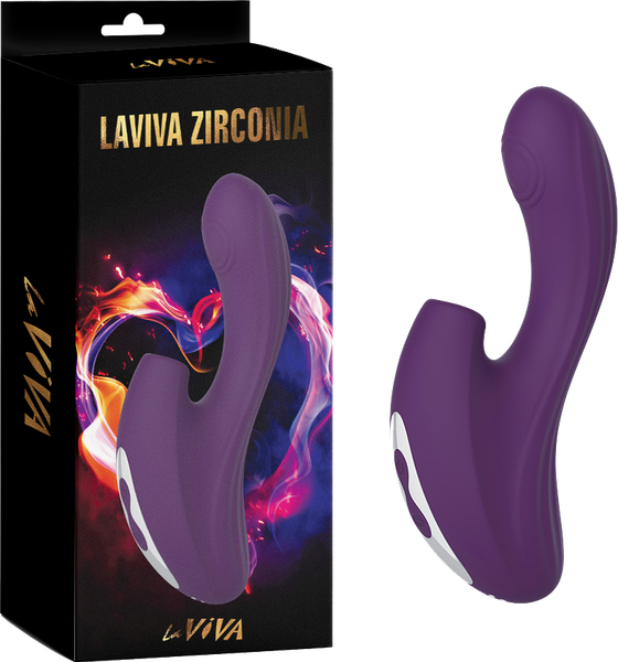 Zirconia Sucking & Knocking Vibrator (Purple)-CN-811123541