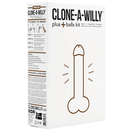 Clone-A-Willy Plus With Balls (Deep Skin Tone)-EL-MD-DP