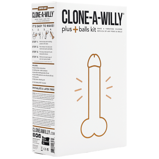 Clone-A-Willy Plus With Balls (Medium Tone)-EL-MD-MD