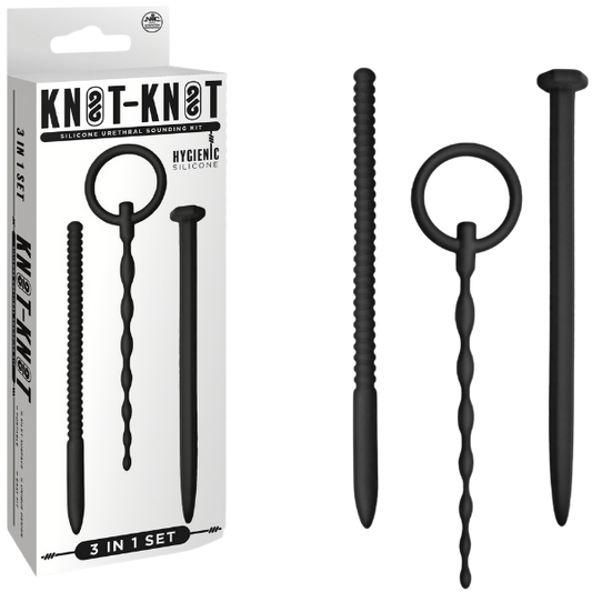 Silicone Urethal Sounding Kit - Nail (Black)-FKQ035A000-010