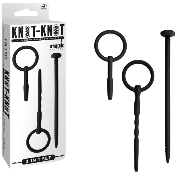 Silicone Urethal Sounding Kit - Screw (Black)-FKQ036A000-010