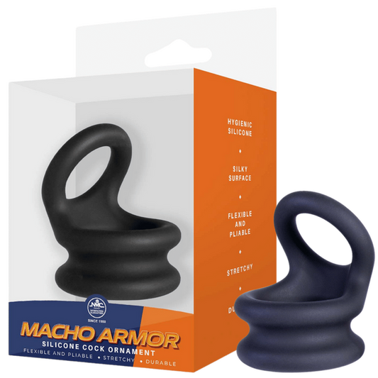 Silicone Cock Ornament - Medium (Black)-FNR006A000-010