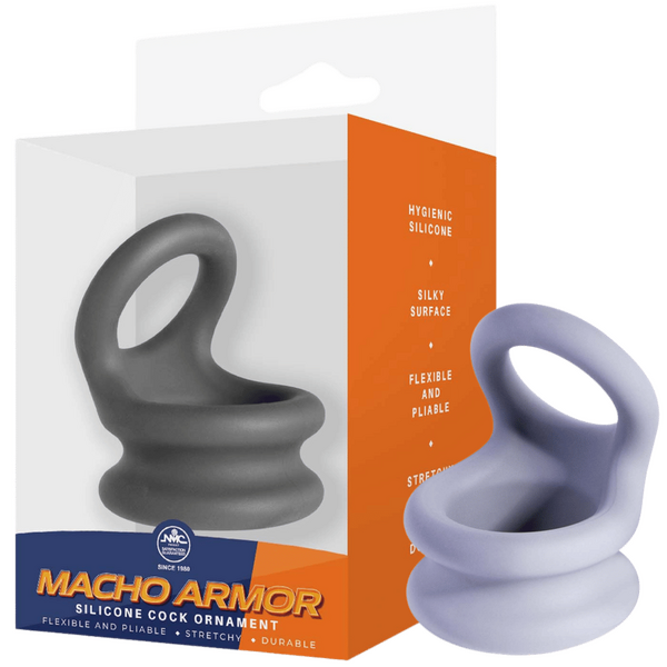 Silicone Cock Ornament - Medium (Grey)-FNR006A000-020