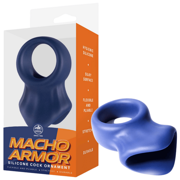 Silicone Cock & Ball Ornament - (Blue)-FNR009A000-024