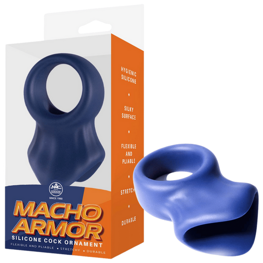 Silicone Cock & Ball Ornament - (Blue)-FNR009A000-024