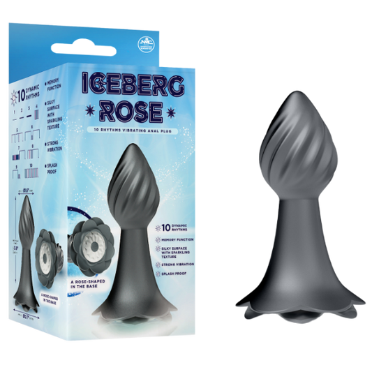 10 Rhythms Vibrating Anal Plug (Grey)-FPBQ063A00-200