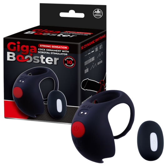 Cock Ornament with Scrotal Stimulator (Black)-FVRQ038A00-010