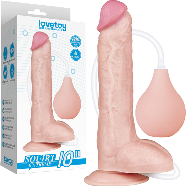 10 Squirt Extreme Dildo (Flesh)-LV116022