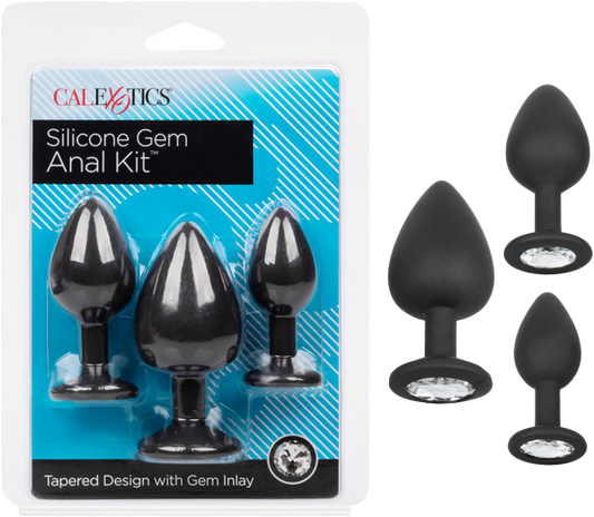 Silicone Gem Anal Kit (Black)-SE-0410-80-2
