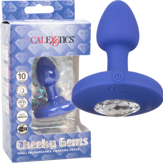 Cheeky Gems Small Rechargeable Vibrating Probe (Purple)-SE-0443-15-3