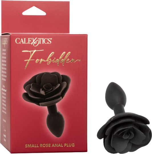 Small Rose Anal Plug (Black)-SE-2653-10-3