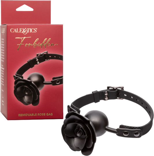 Removable Rose Gag (Black)-SE-2653-20-3